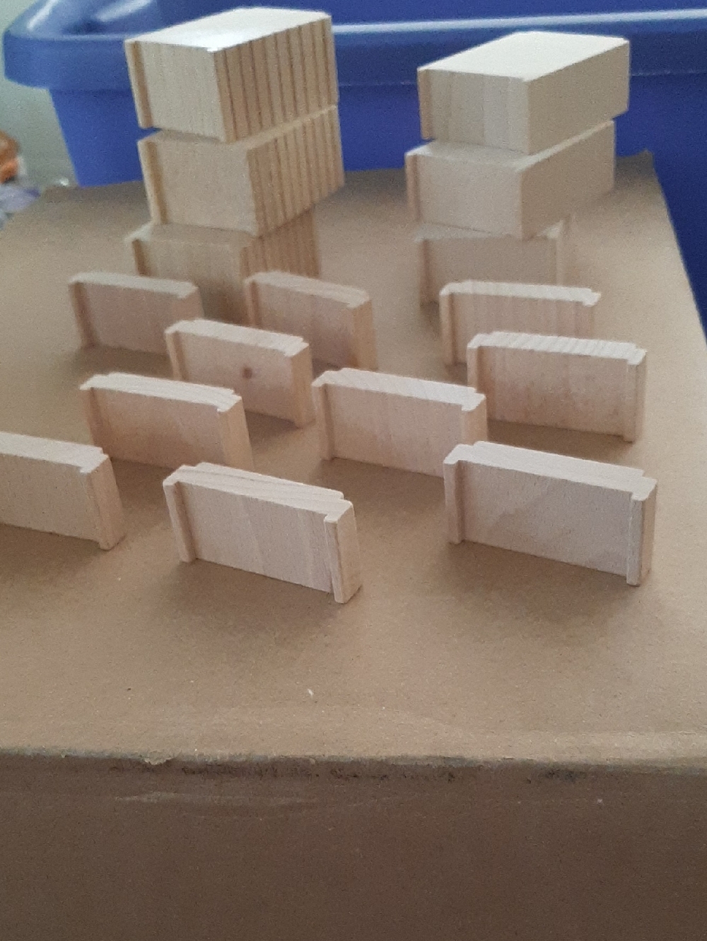 Natural Wood Train Risers - Picture 3 of 3